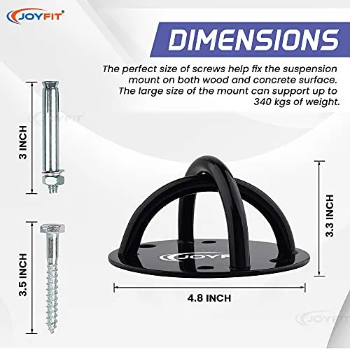JoyFit Suspension Strap Trainer Wall Mount Anchor Bracket Hook