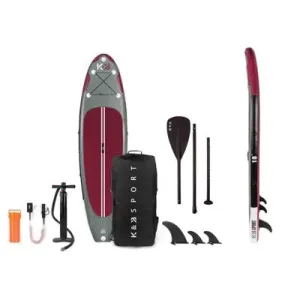 K&B Sport Kootnay Inflatable Paddle Board 10' - Raspberry