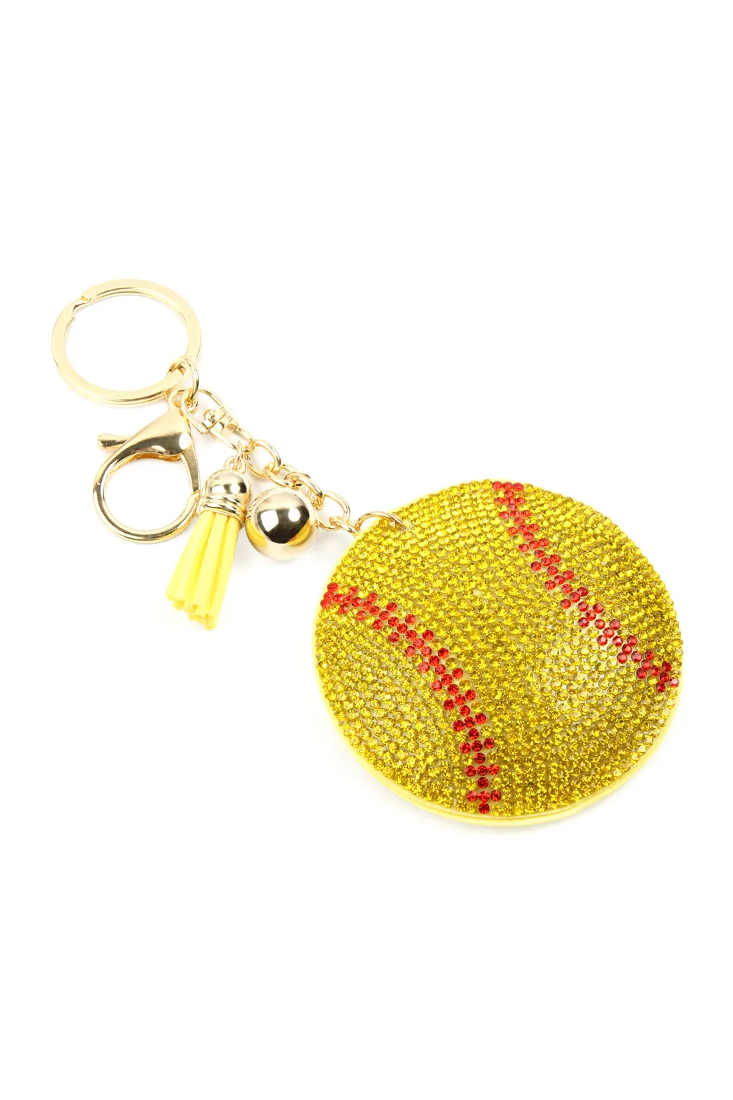 KC380X124 - SPORTS SOFTBALL KEYCHAIN
