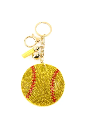 KC380X124 - SPORTS SOFTBALL KEYCHAIN