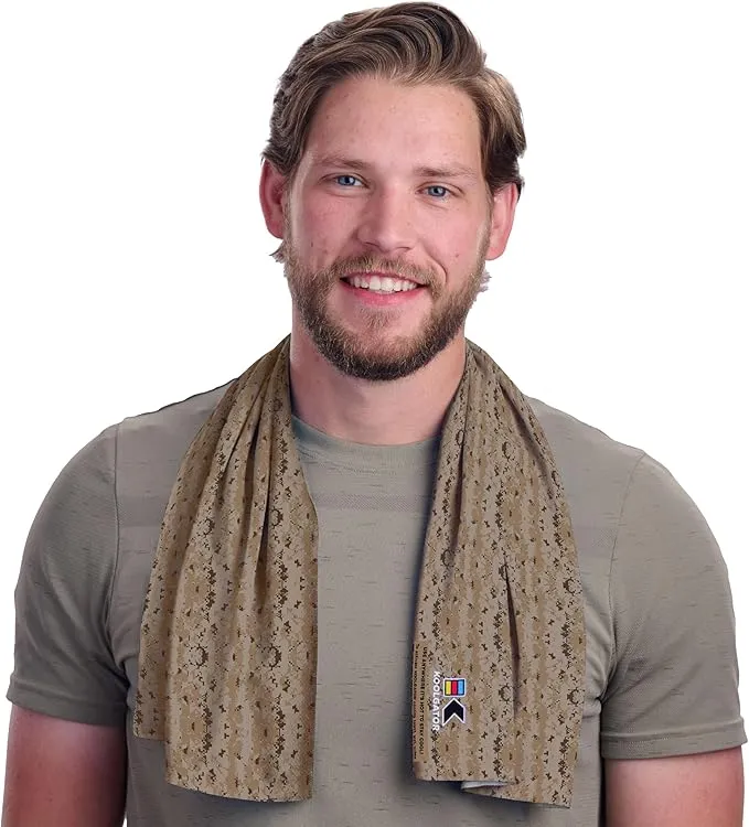 KOOLGATOR SPF 30 Cooling Towel for Face & Neck - Cooling Towels for Sports, Athletes, Gym, and Hot Weather - Men, Women & Kids