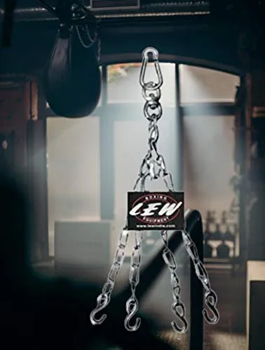 LEW Heavy Duty Chain and Swivel with a Easy Clip Hanger for Punching Bags