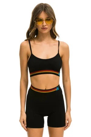 LOGO ADJUSTABLE BRALETTE - BLACK