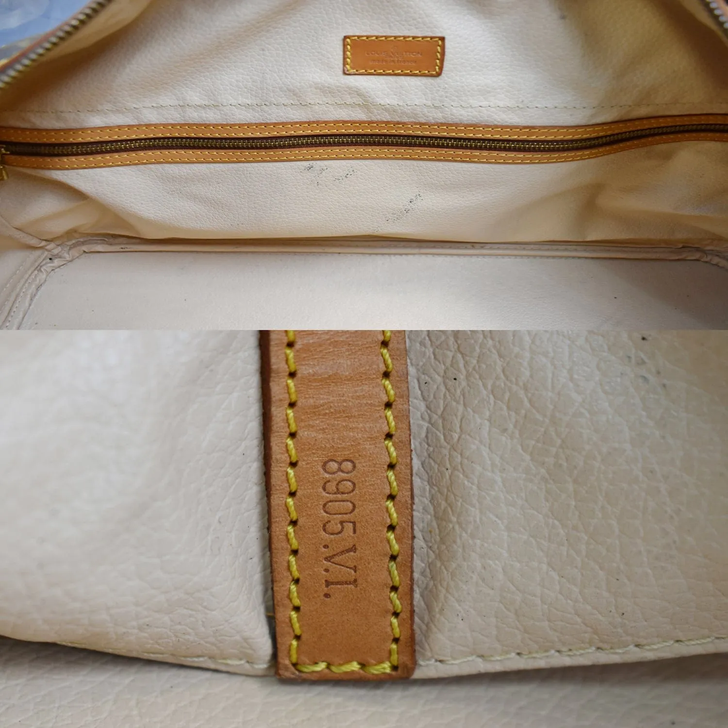 LOUIS VUITTON Vintage Sac Sport Monogram Canvas Boston Travel Bag Brown