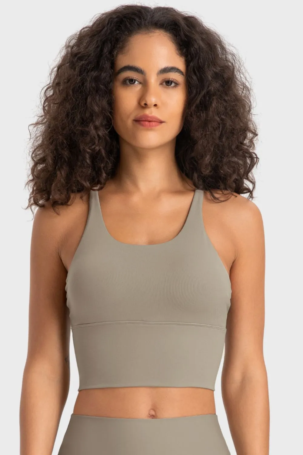 Luna Crisscross Back Ladder Detail Sports Bra
