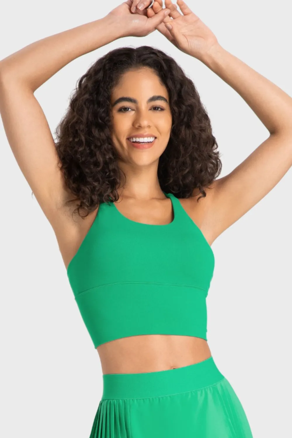 Luna Crisscross Back Ladder Detail Sports Bra