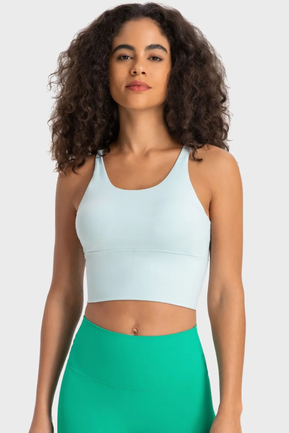 Luna Crisscross Back Ladder Detail Sports Bra