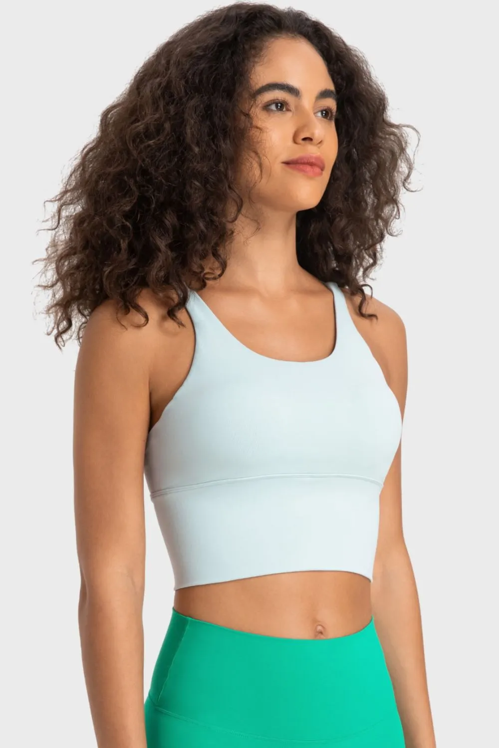 Luna Crisscross Back Ladder Detail Sports Bra