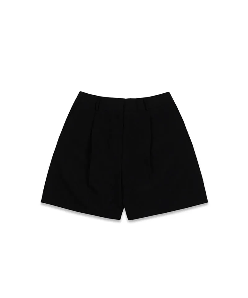 MACKY Golf: Basic Pintuck Shorts - Black