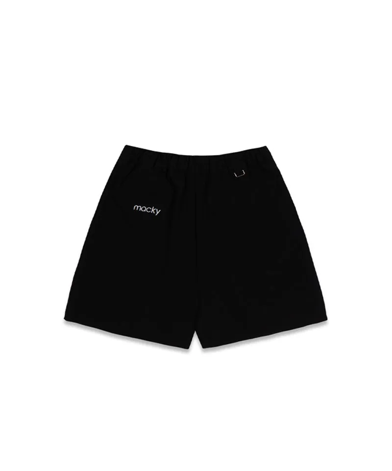 MACKY Golf: Basic Pintuck Shorts - Black