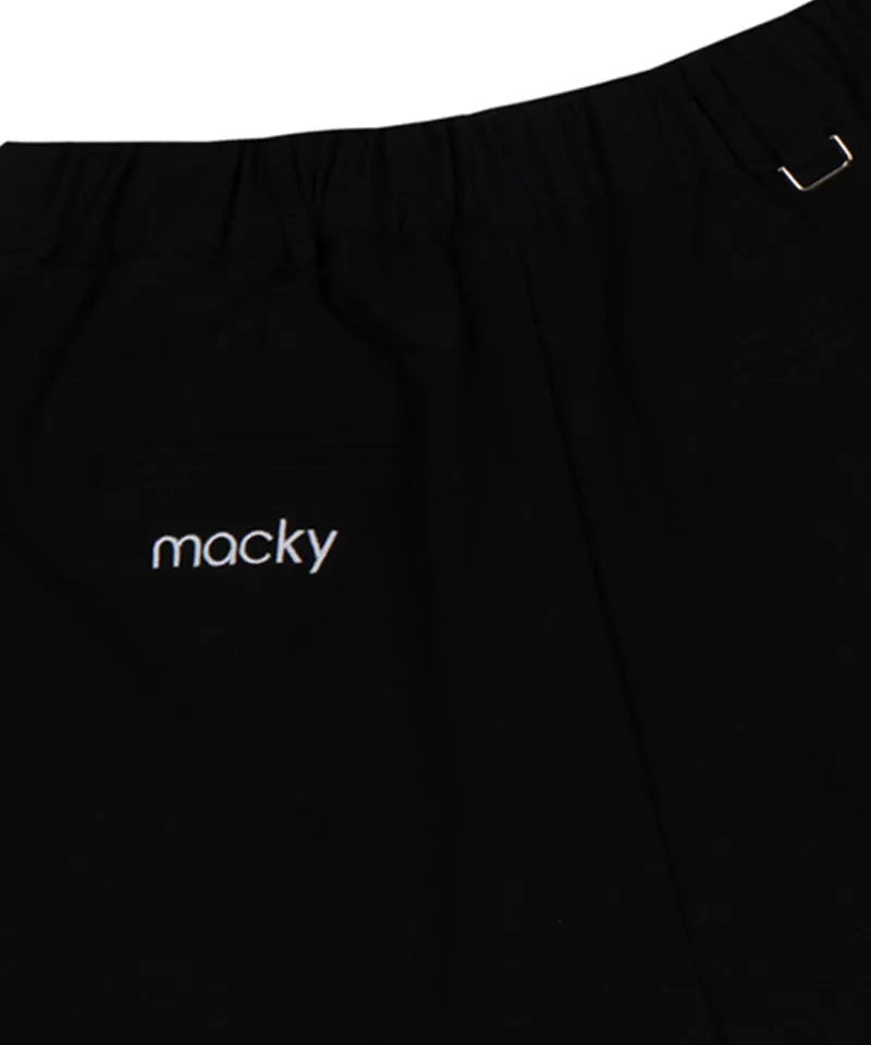 MACKY Golf: Basic Pintuck Shorts - Black