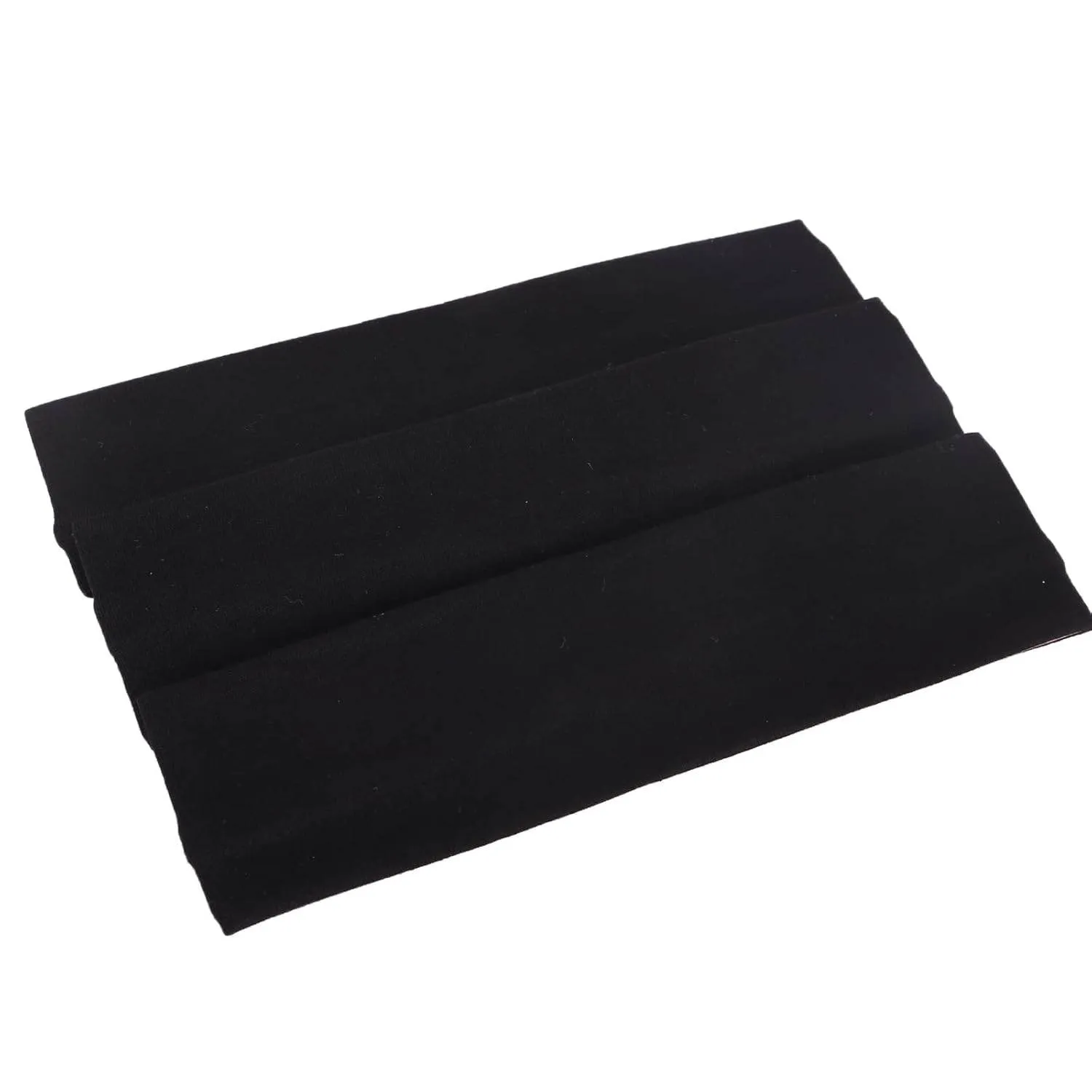 MapofBeauty 3 Pack Yoga Headbands Stretchy Cotton Head Band Hairwarp Sports Running Exercise Gym (Solid Color)