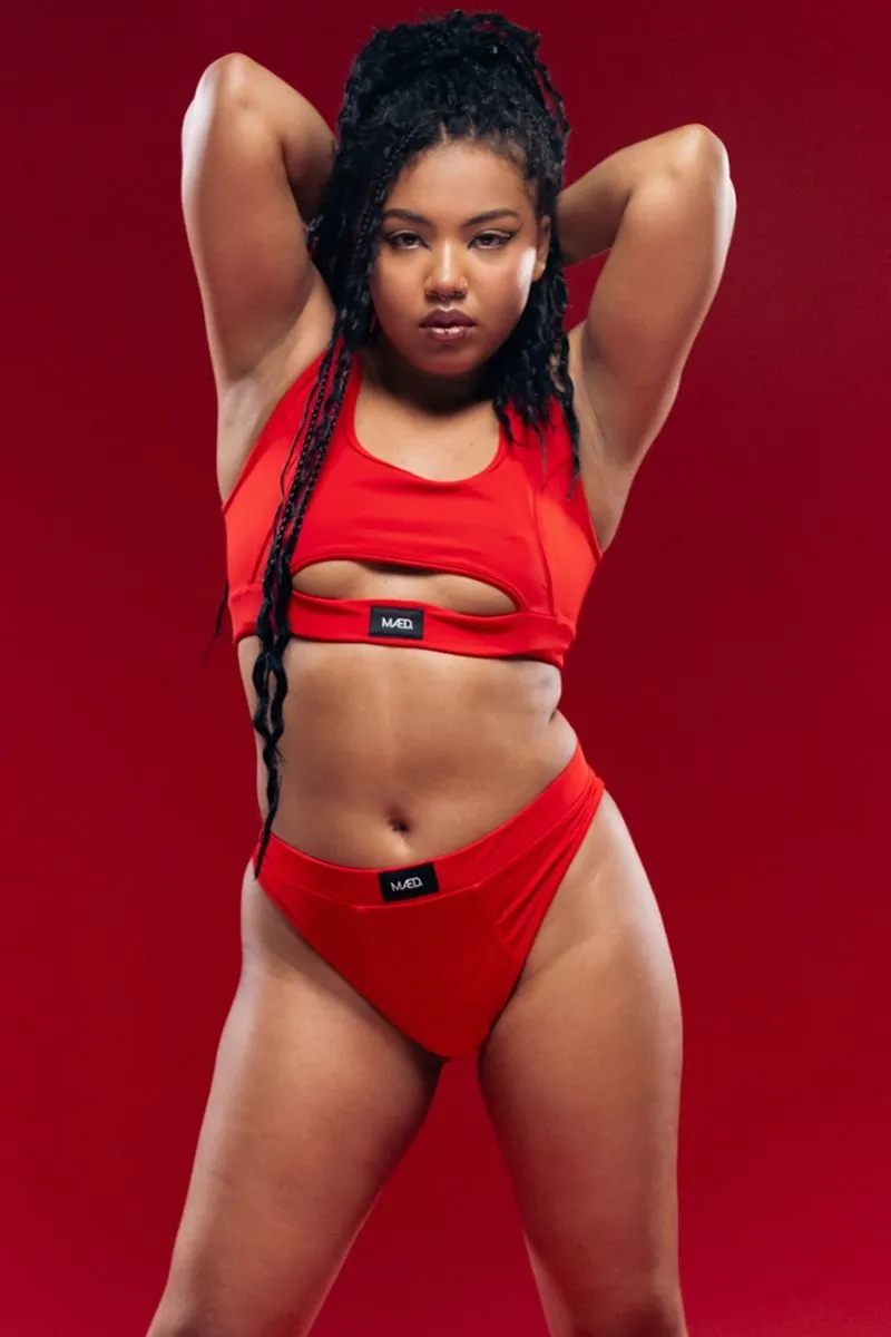 MÆD Offset Top - Red