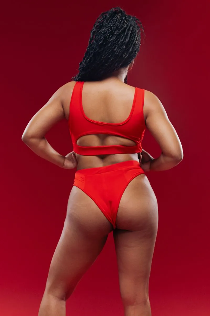 MÆD Offset Top - Red