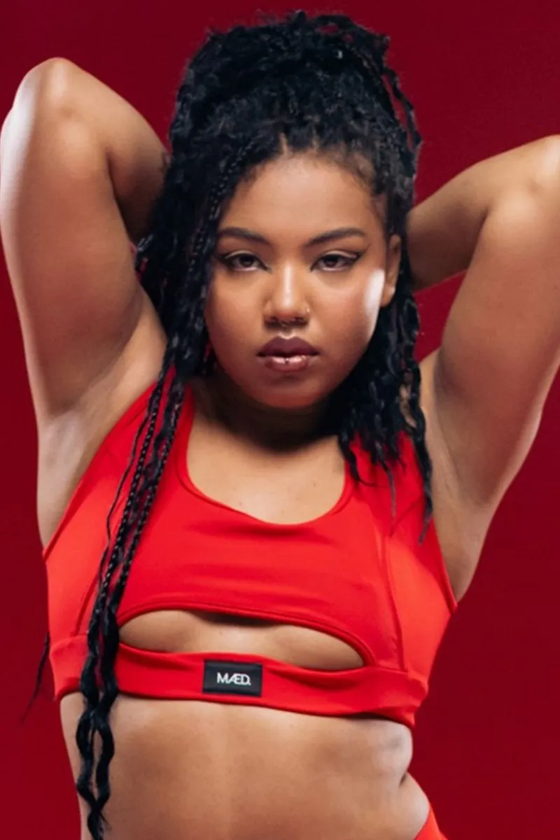 MÆD Offset Top - Red