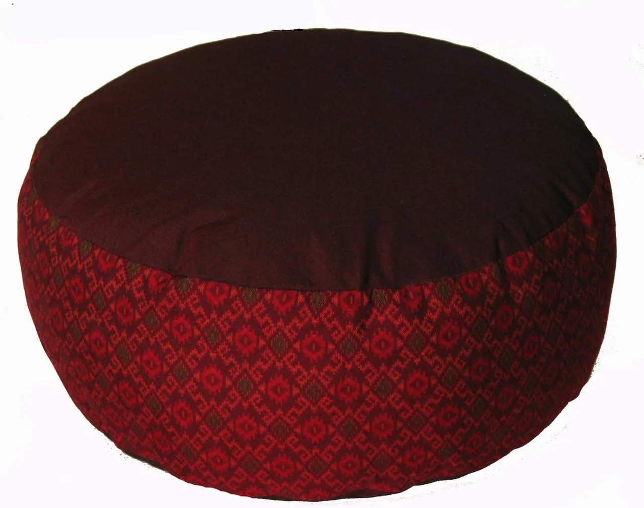 Meditation Cushion Zafu Pillow - Buckwheat and Kapok Fill - Indochine Purple