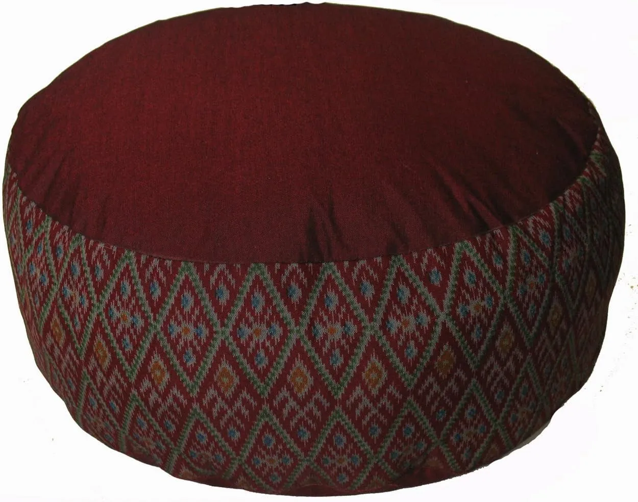 Meditation Cushion Zafu Pillow - Buckwheat and Kapok Fill - Indochine Purple