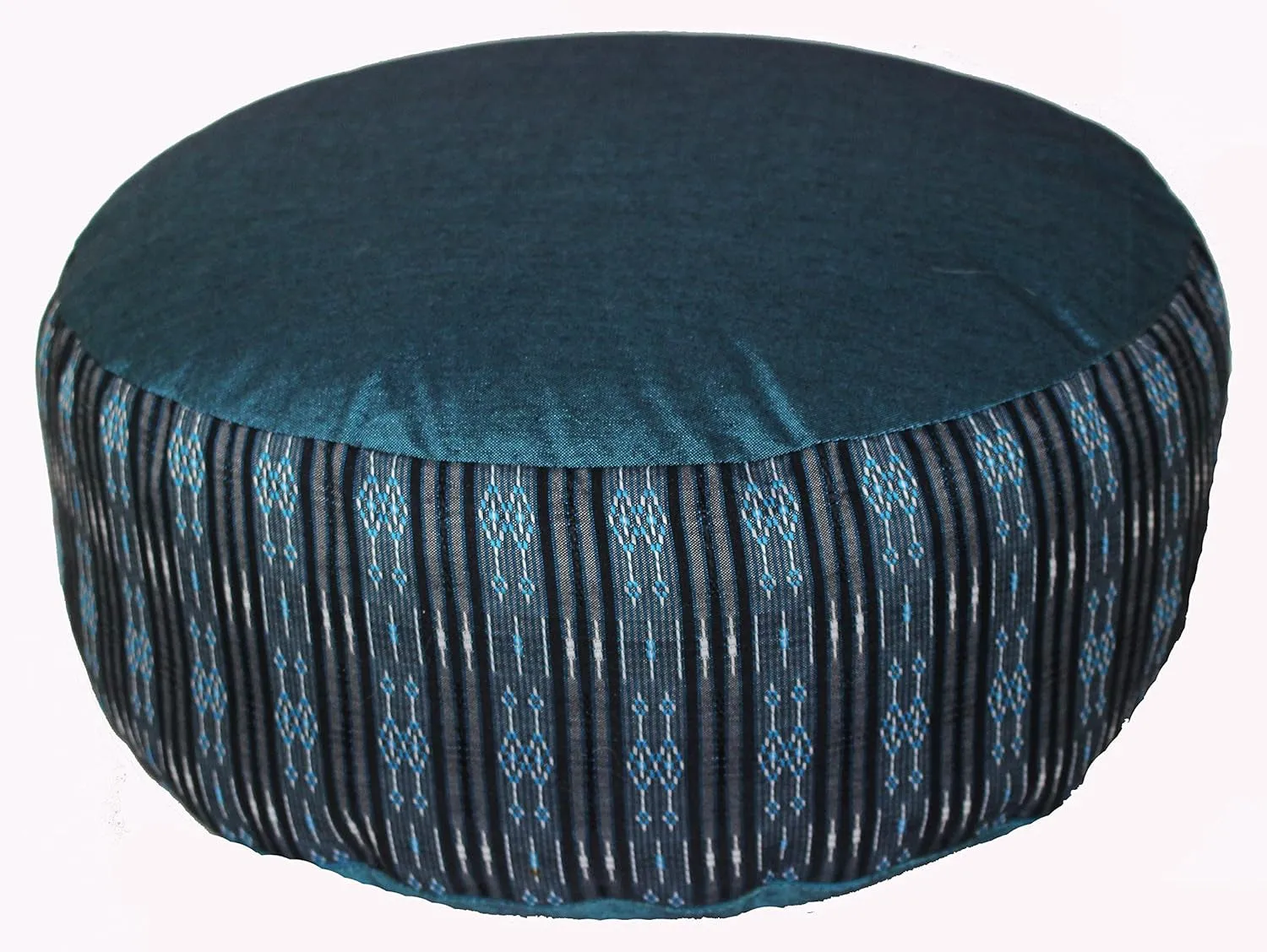 Meditation Cushion Zafu Pillow - Buckwheat and Kapok Fill - Indochine Purple