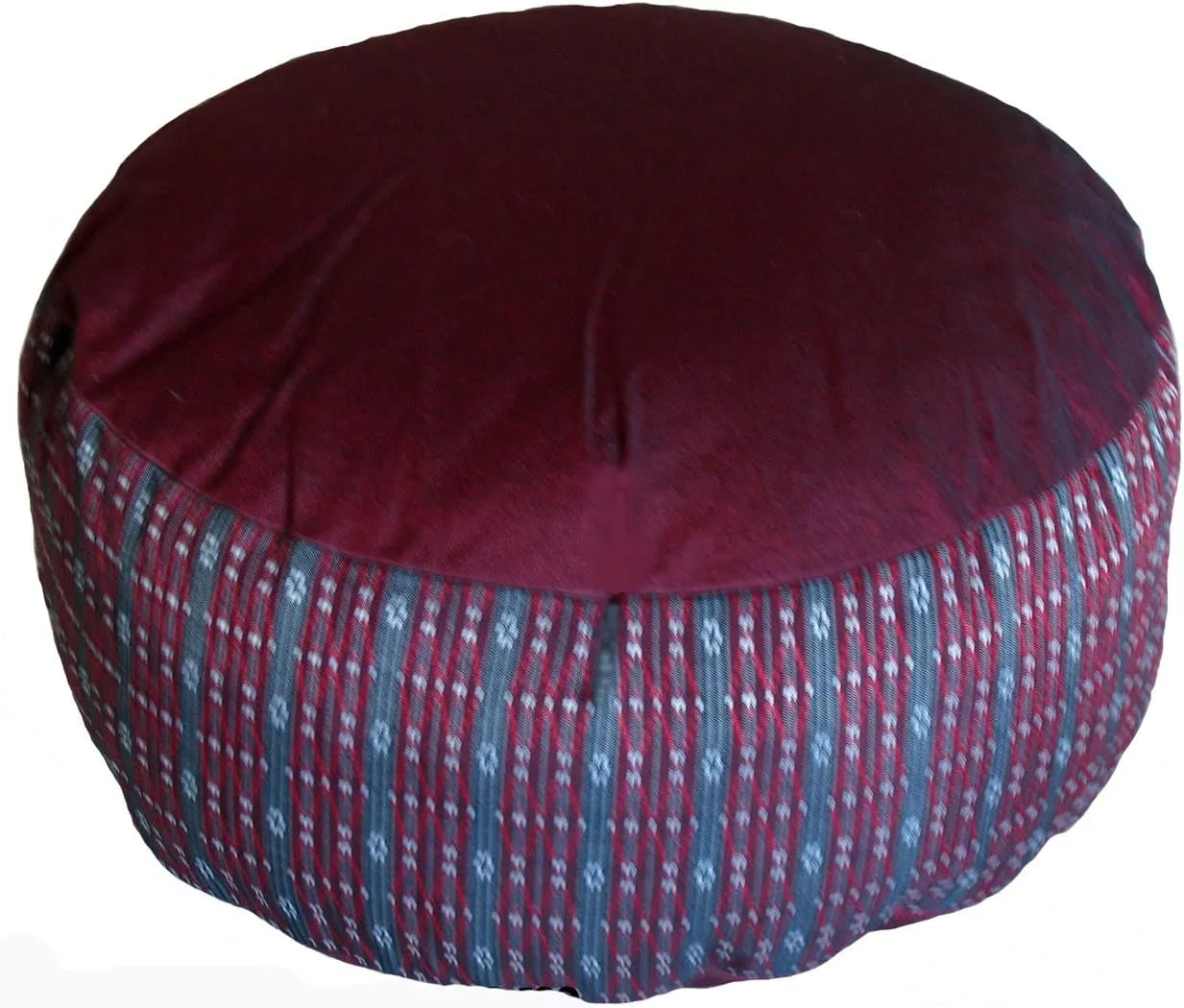 Meditation Cushion Zafu Pillow - Buckwheat and Kapok Fill - Indochine Purple