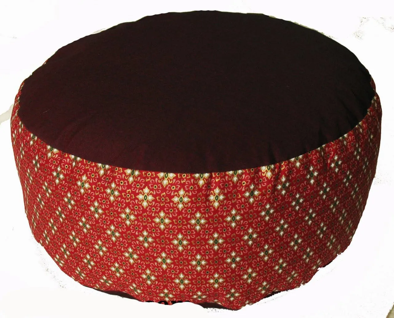 Meditation Cushion Zafu Pillow - Buckwheat and Kapok Fill - Indochine Purple