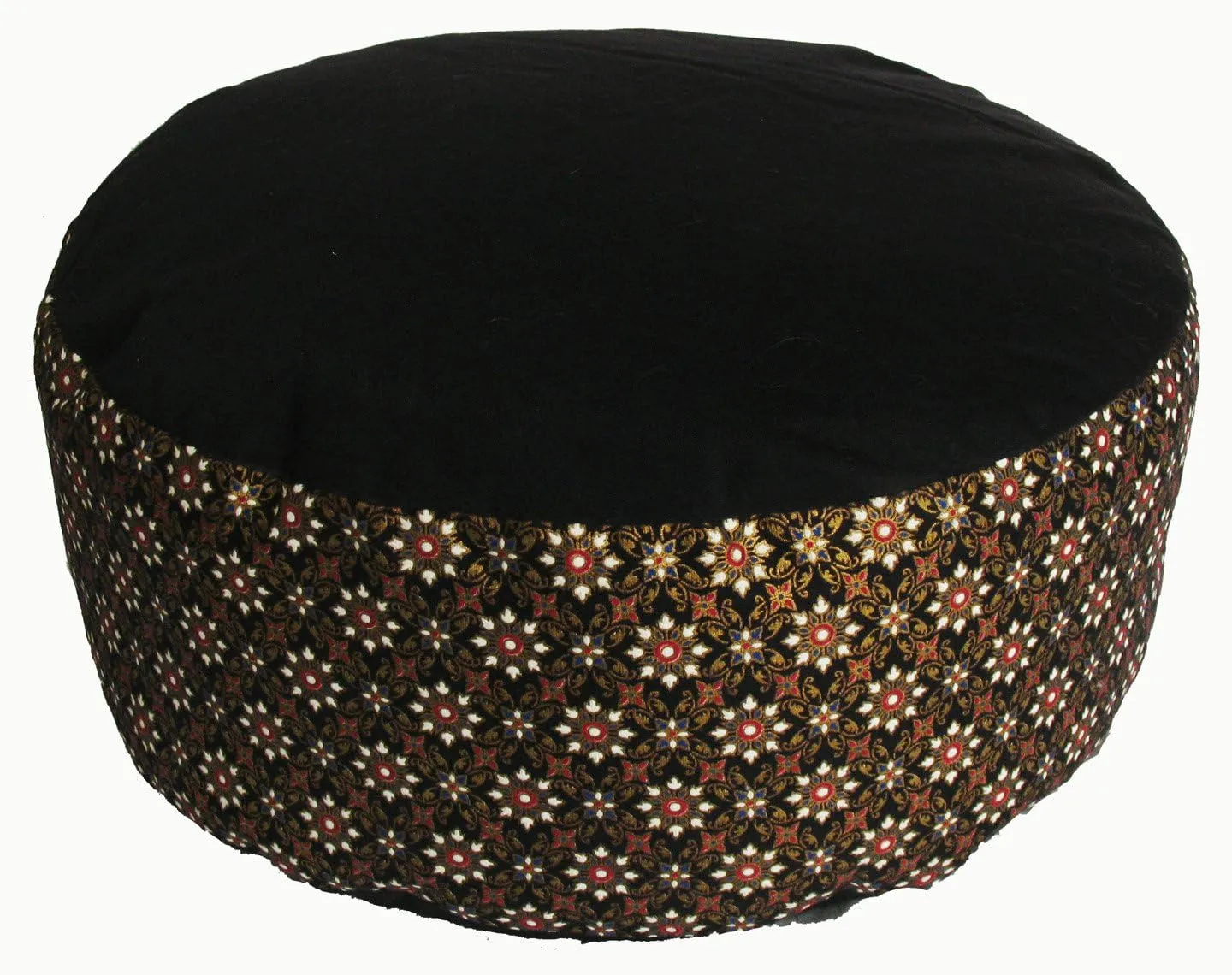 Meditation Cushion Zafu Pillow - Buckwheat and Kapok Fill - Indochine Purple