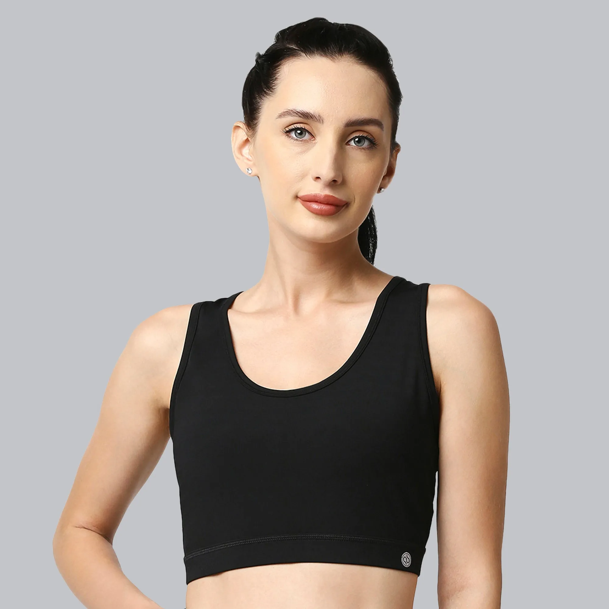 Medium Impact Racerback Sports Bra with Removable Cups