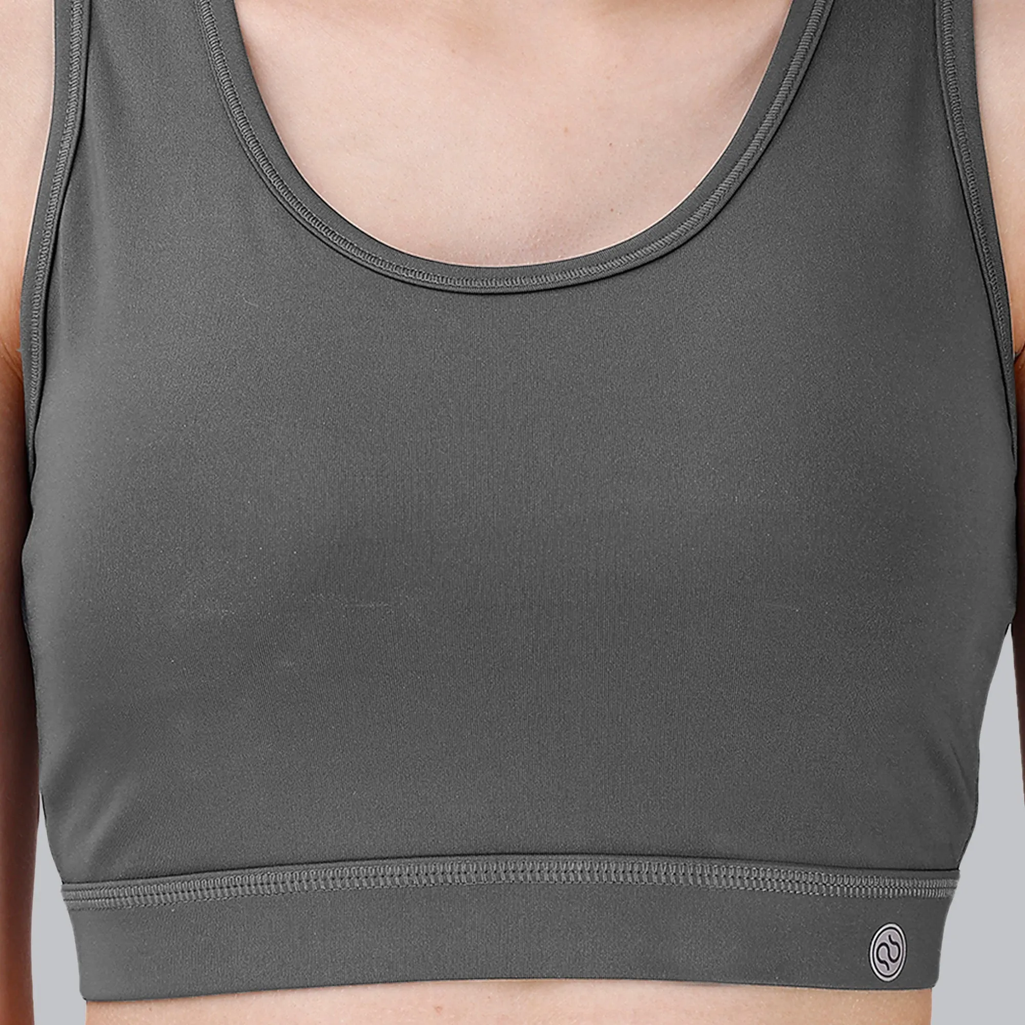 Medium Impact Racerback Sports Bra with Removable Cups