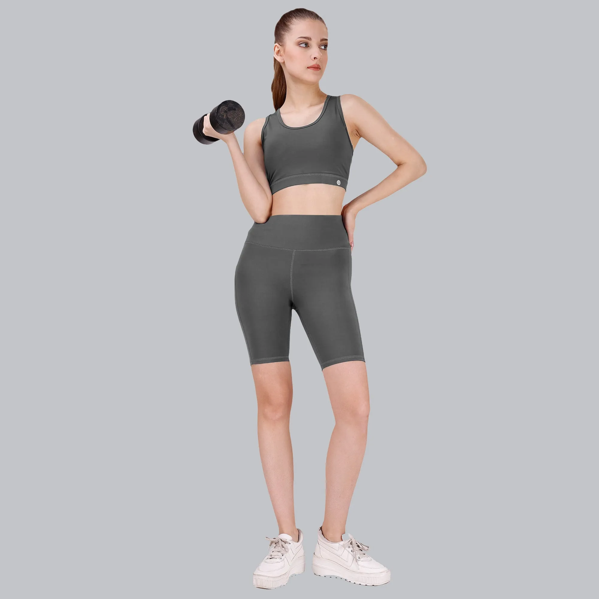 Medium Impact Racerback Sports Bra with Removable Cups