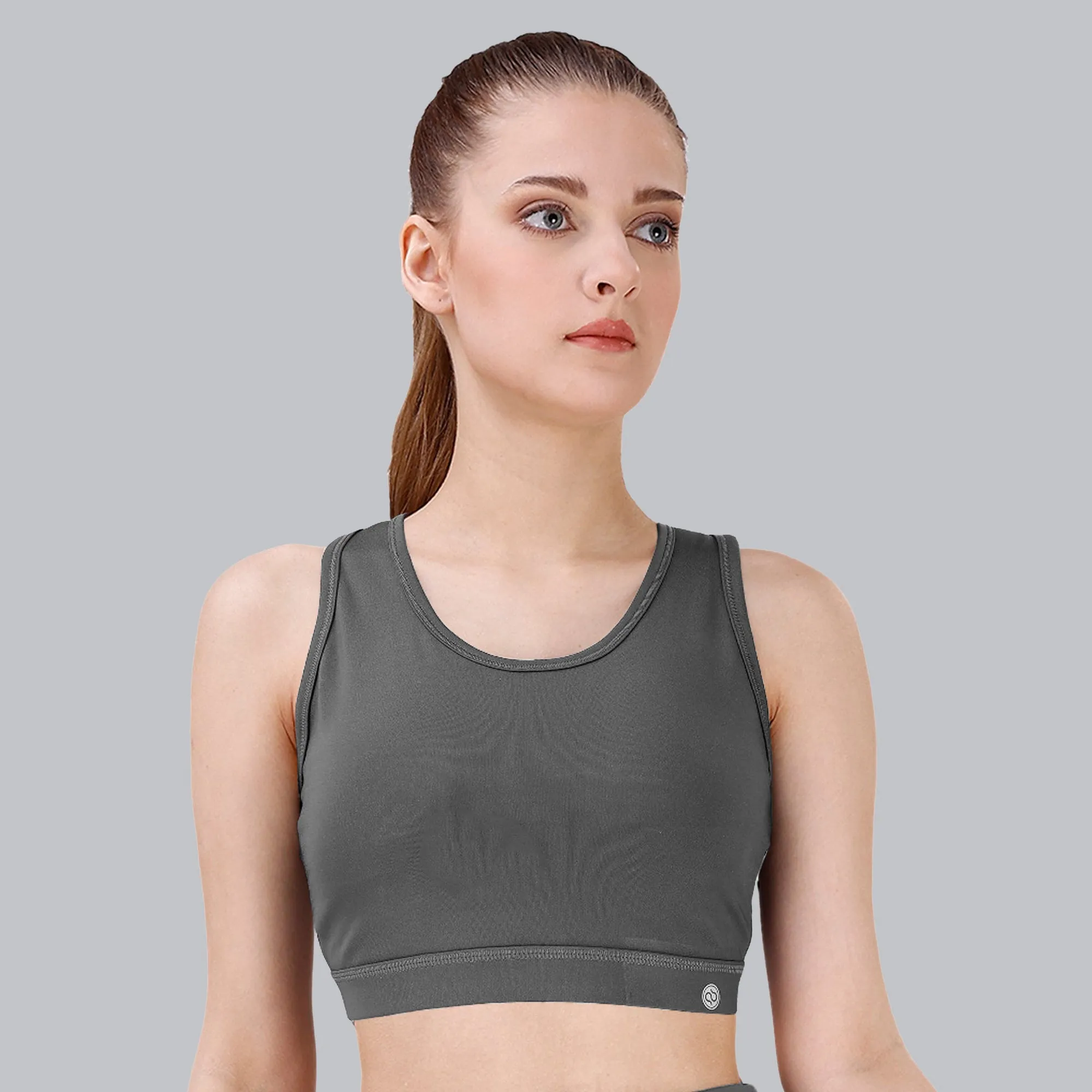 Medium Impact Racerback Sports Bra with Removable Cups