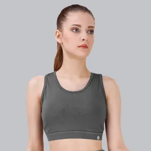 Medium Impact Racerback Sports Bra with Removable Cups