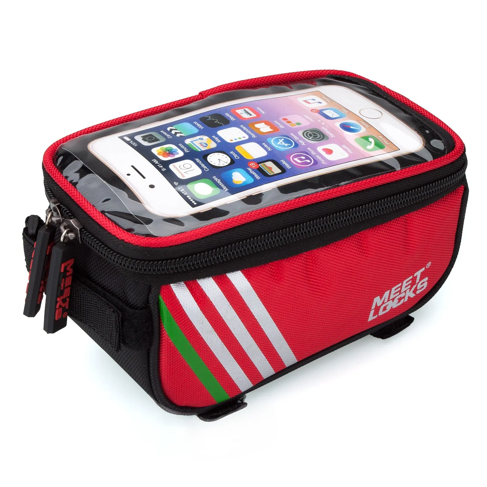 MEETLOCKS Bike Bags Cycling Front Frame Bag for Screen 5.7",BAG0004