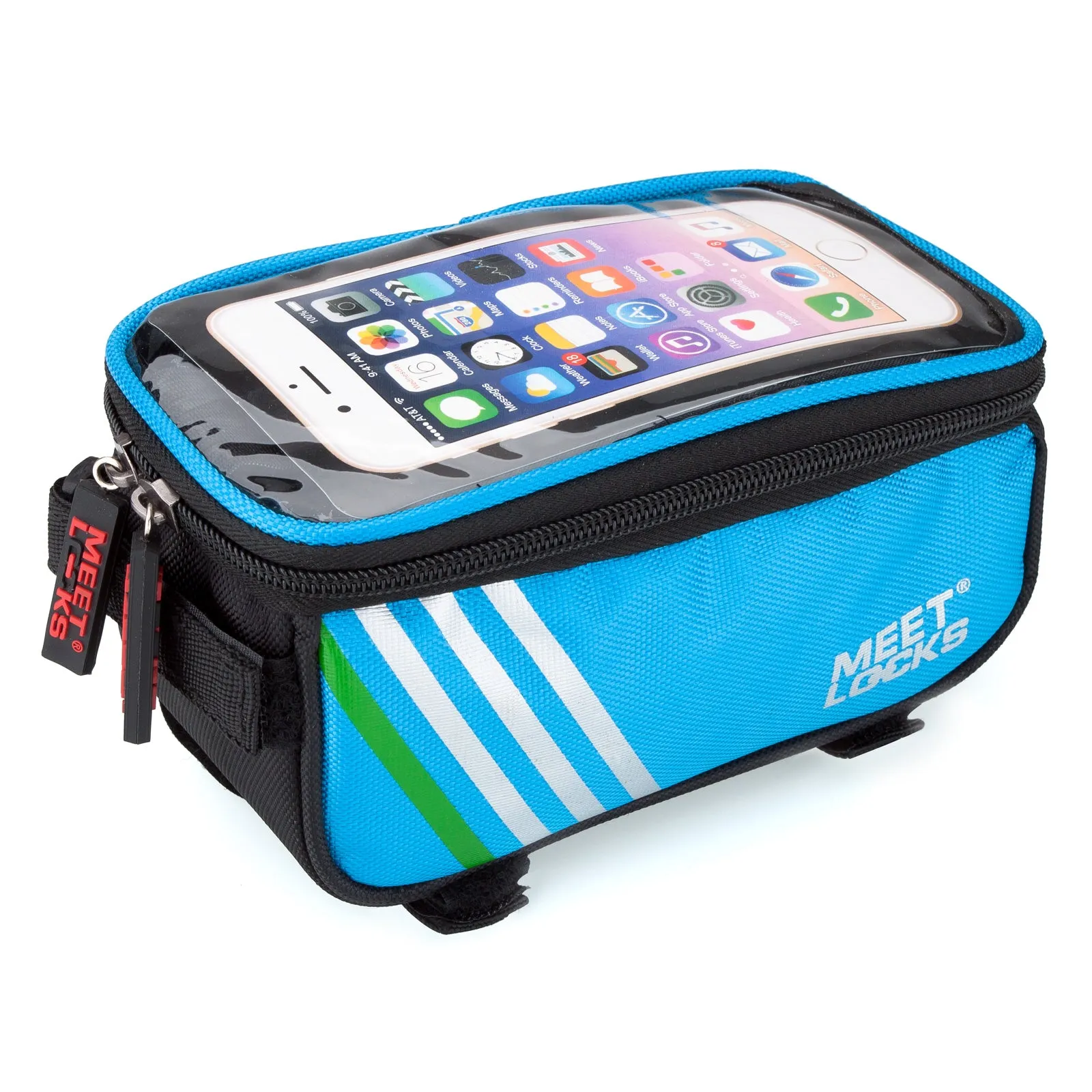MEETLOCKS Bike Bags Cycling Front Frame Bag for Screen 5.7",BAG0004
