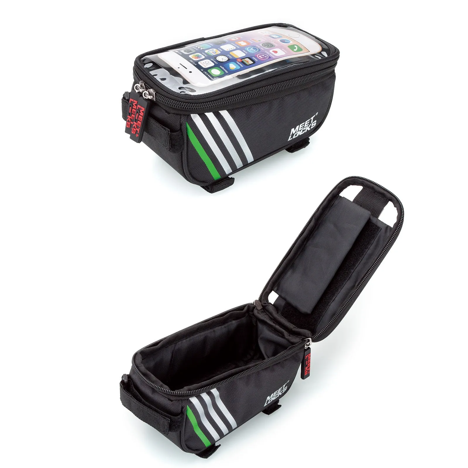 MEETLOCKS Bike Bags Cycling Front Frame Bag for Screen 5.7",BAG0004