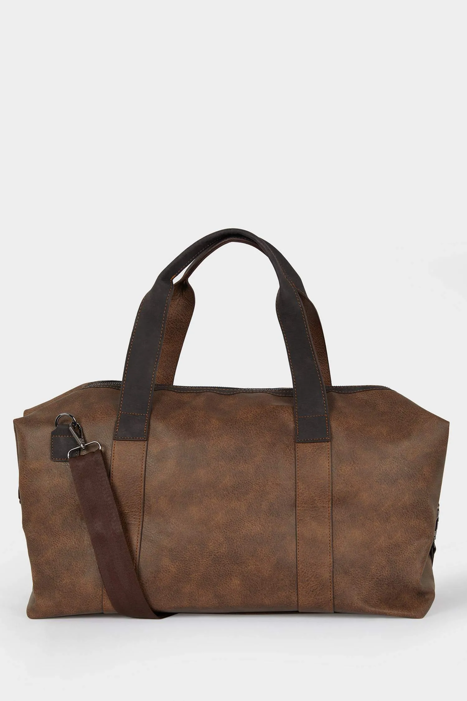 Men's Faux Leather Sports And Travel Bag