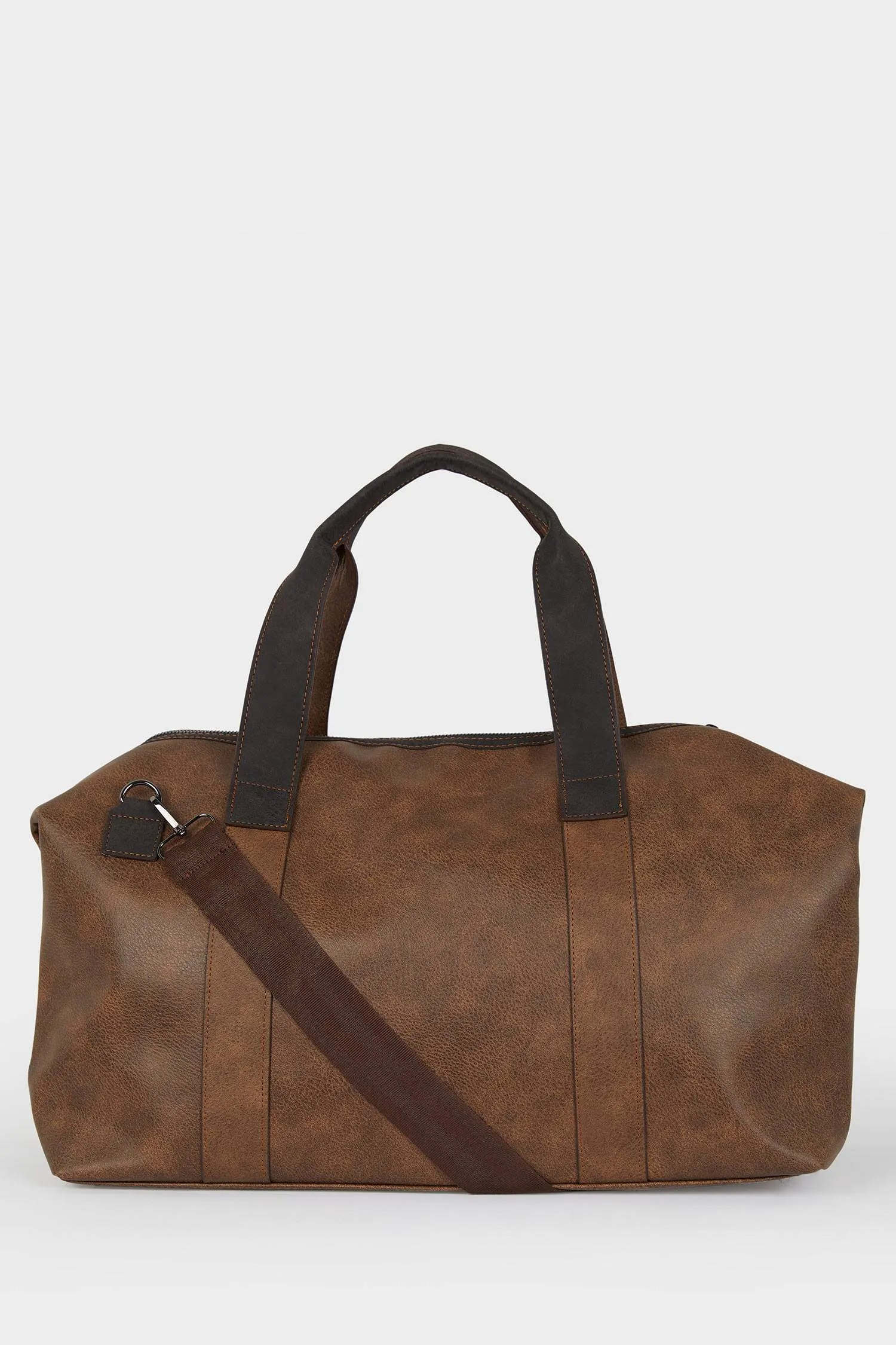 Men's Faux Leather Sports And Travel Bag