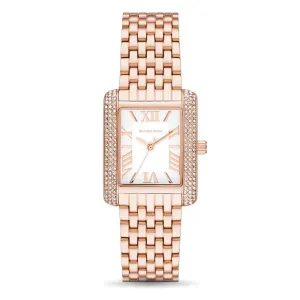 Michael Kors Emery Three Hand Rose Gold Tone Stainless Steel Watch MK4743