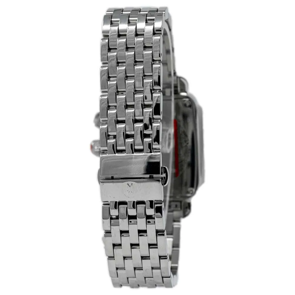 Michele Ladies Deco Day Stainless Steel 33mm Chronograph MOP Stick Dial Watch Reference #: MW06P01A1025