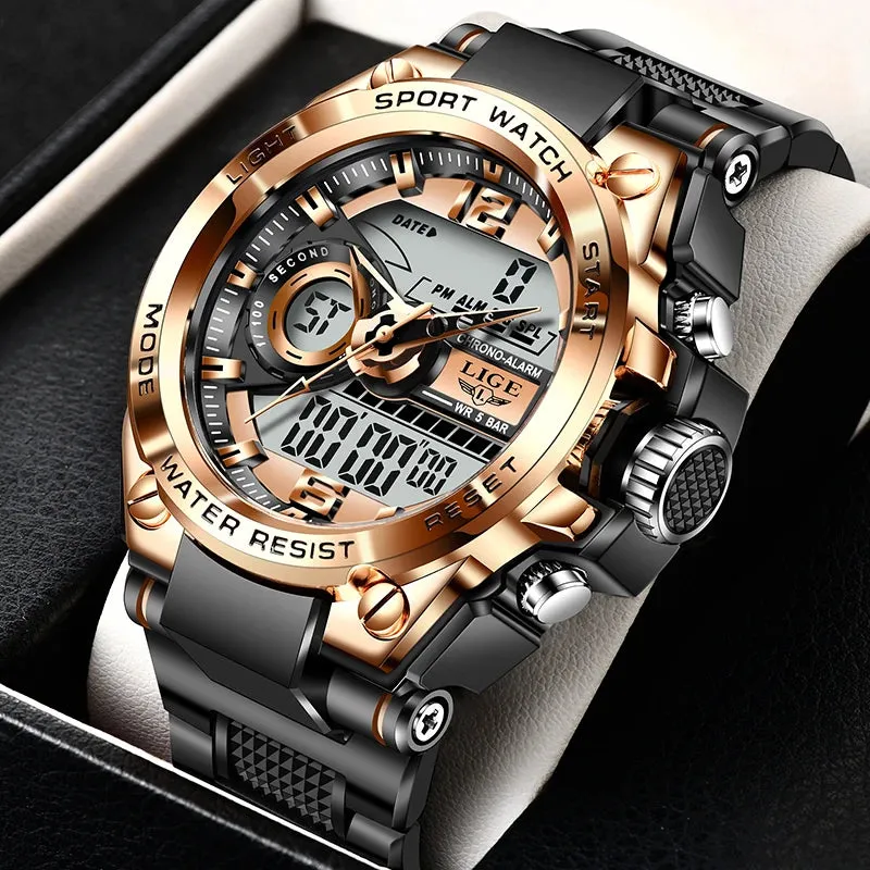 Military LED Sports Watch - 50m Waterproof