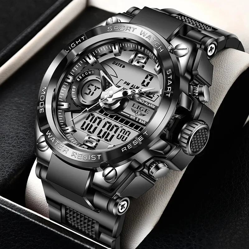 Military LED Sports Watch - 50m Waterproof