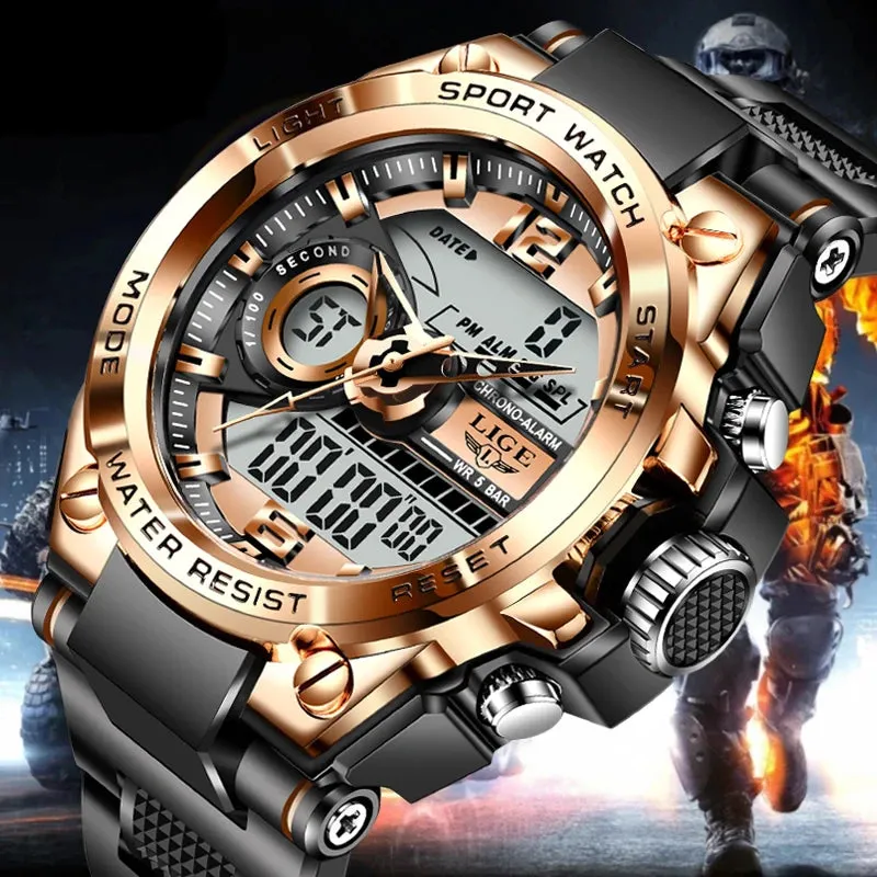 Military LED Sports Watch - 50m Waterproof