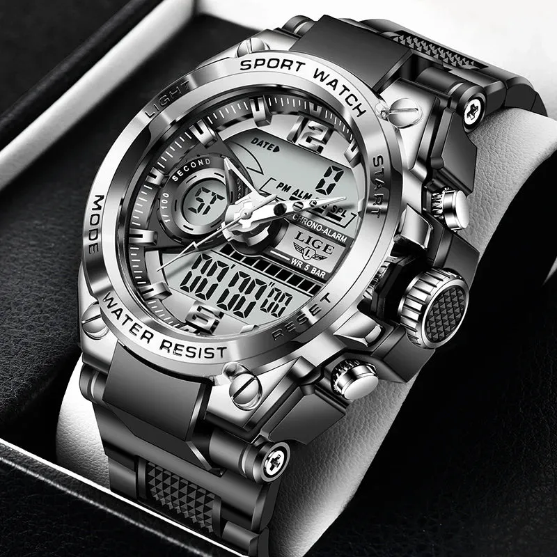 Military LED Sports Watch - 50m Waterproof