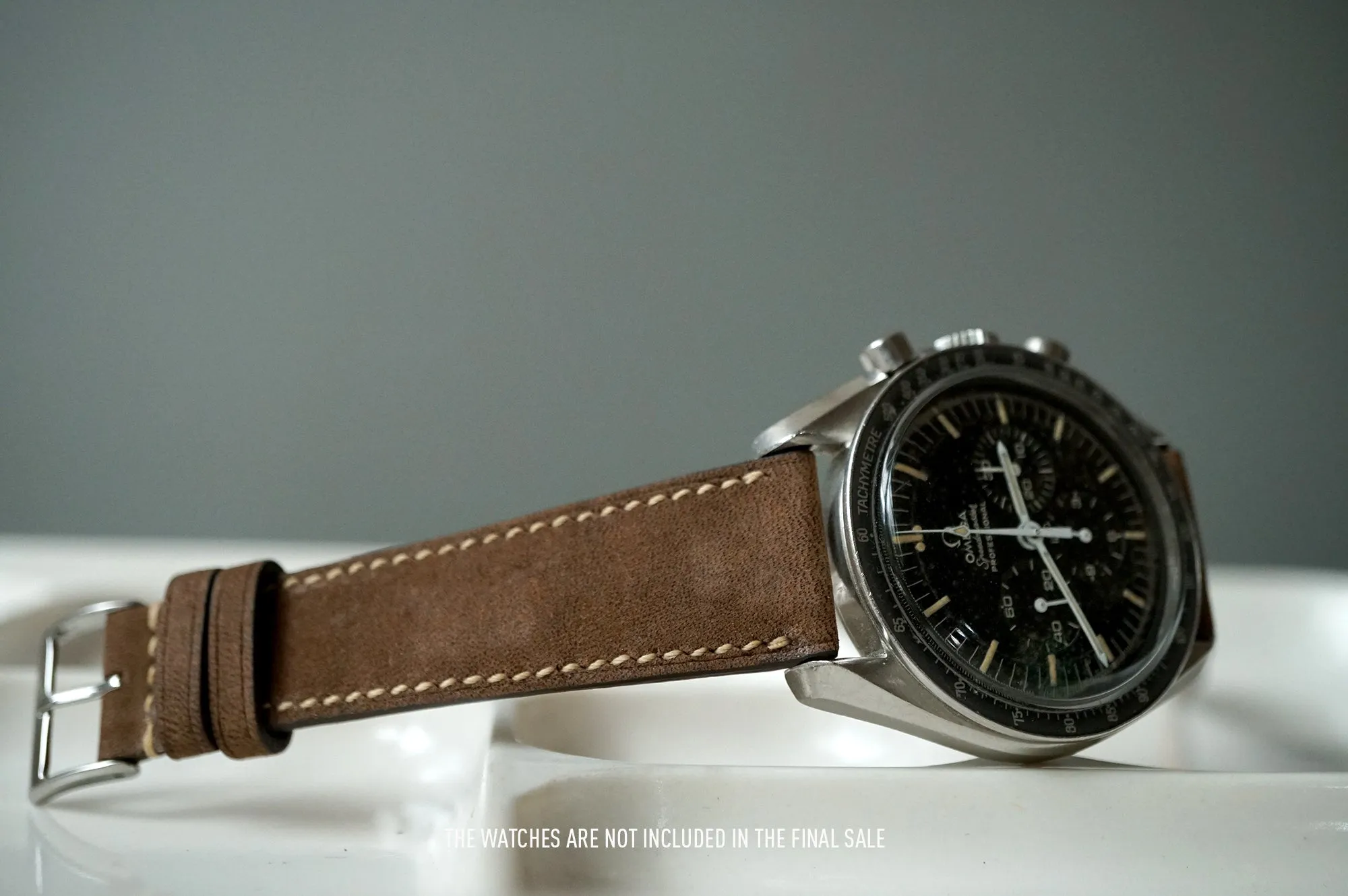 MOCHA NUBUCK CUSTOM MADE STRAP - FULL STITCHED