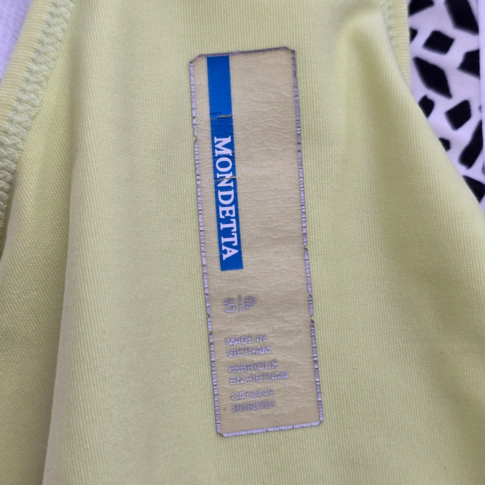 Mondetta Green Racerback Print Sports Activewear Support Bra Tank Top Small