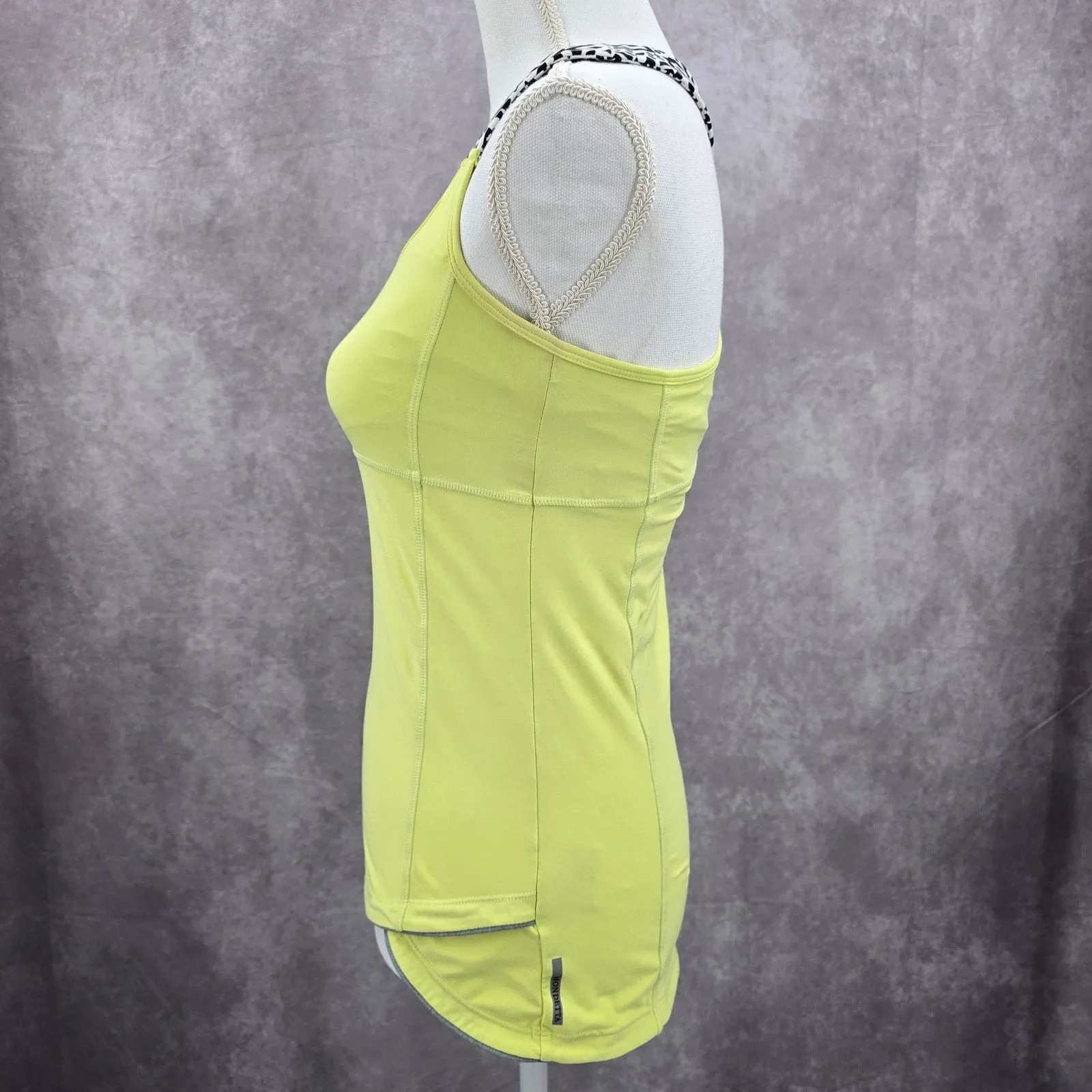 Mondetta Green Racerback Print Sports Activewear Support Bra Tank Top Small