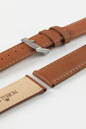 Morellato GRAFIC Calfskin Leather Performance Watch Strap in GOLD BROWN