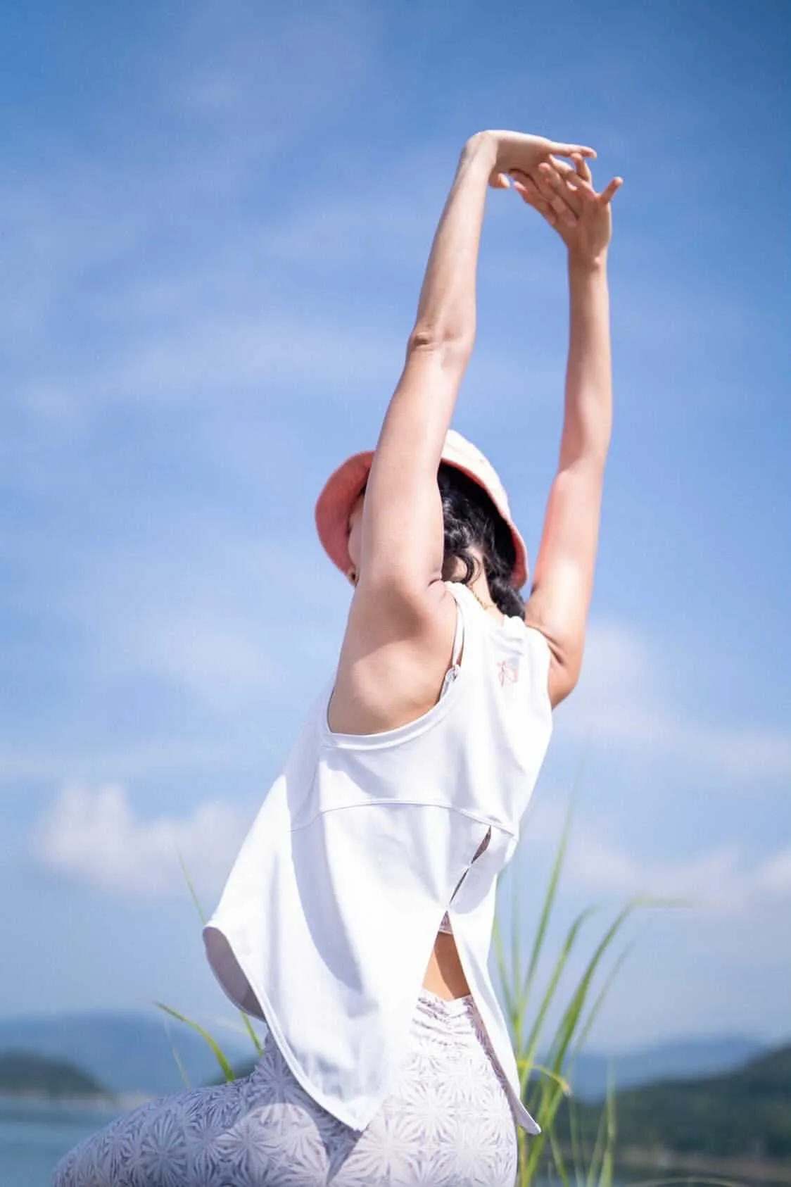 Move More White Vest Top