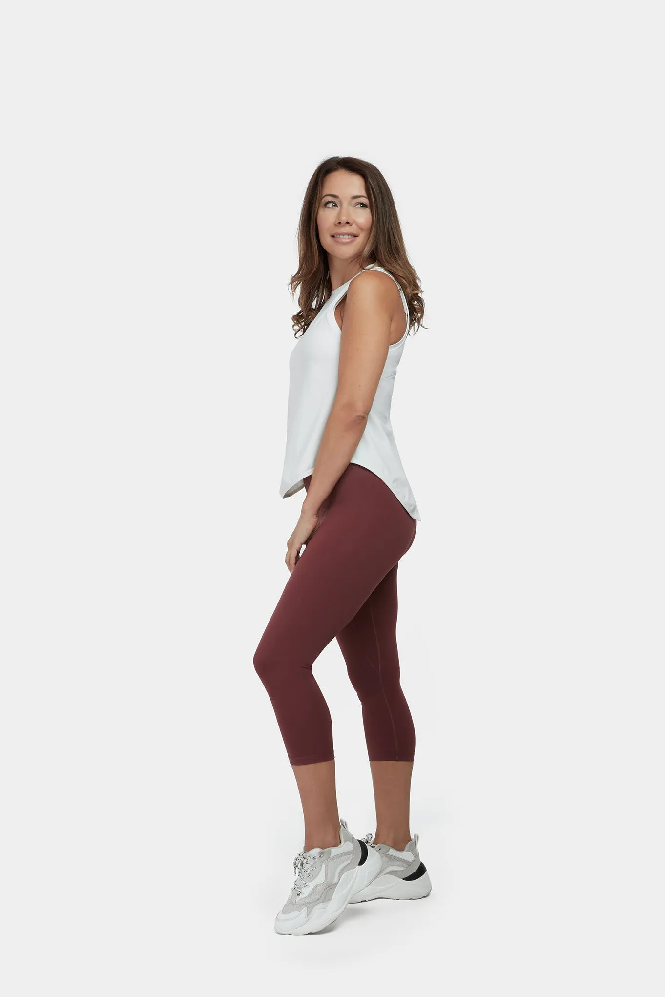 Move More White Vest Top