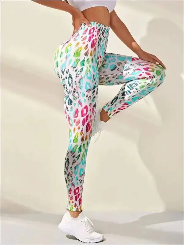 New 3d printed seamless leggings for women - high waist, fitness push up gym tights