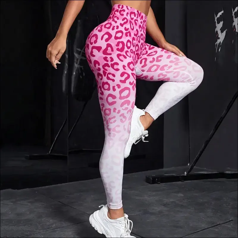 New 3d printed seamless leggings for women - high waist, fitness push up gym tights