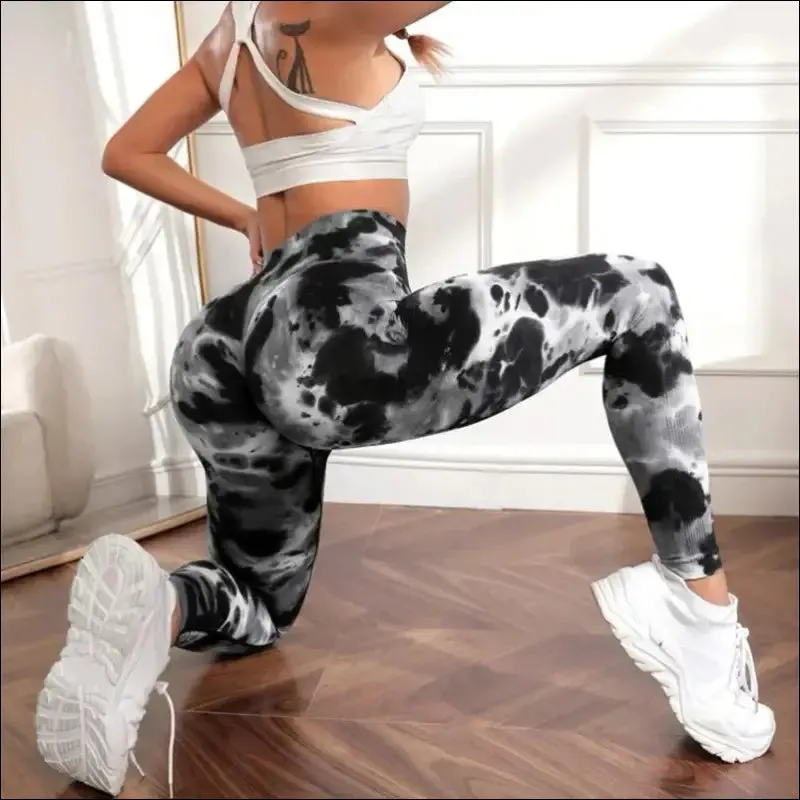 New 3d printed seamless leggings for women - high waist, fitness push up gym tights
